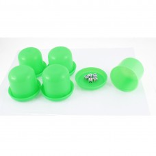 Game Dice Roller Cup Green 5 Pcs each w 5 Dices   
